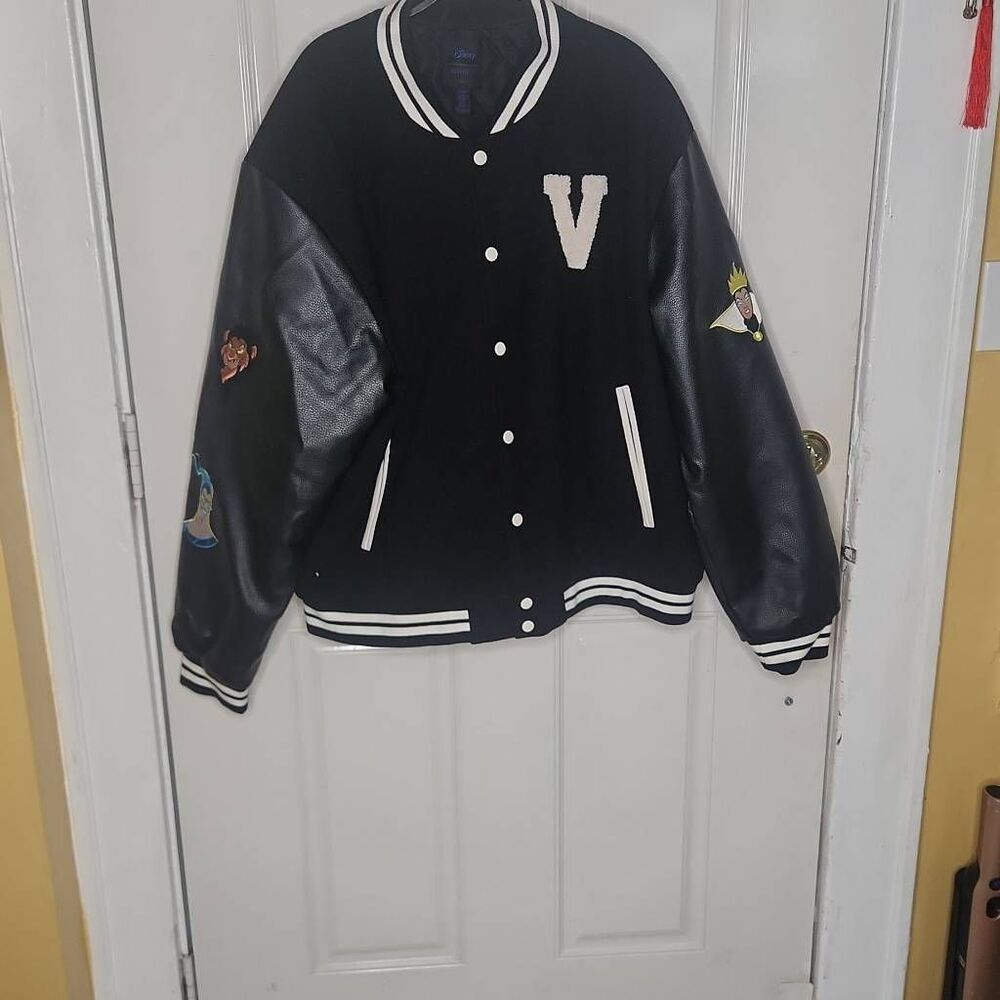 Disney Forever 21 Villians black Varsity jacket mens XXL